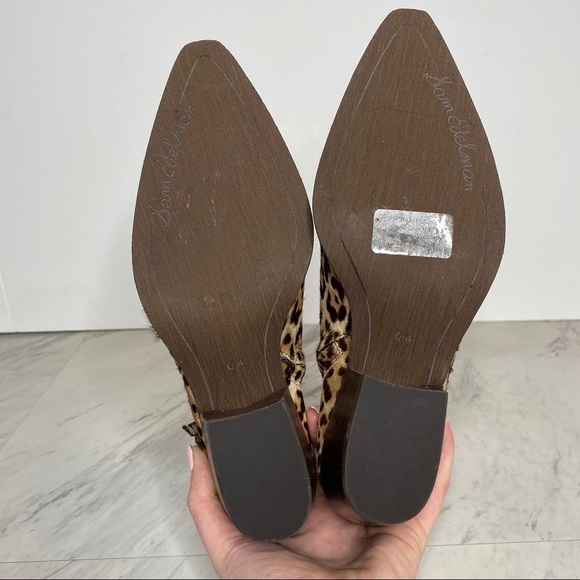 New! Sam Edelman Walden Leopard Print Bootie 6.5M - Picture 12 of 14